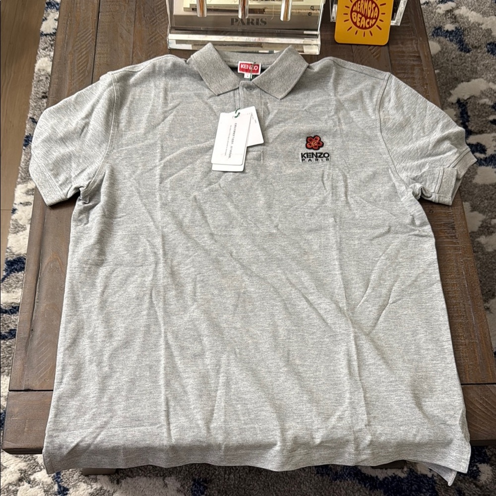 Kenzo Gray Polo Shirt for Men